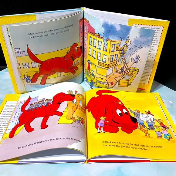 CLIFFORD THE BIG RED DOG HARDCOVER BOOKS 2 STORIES IN 1 BUNDLE OF 2 BOOKS - Picture 2 of 7